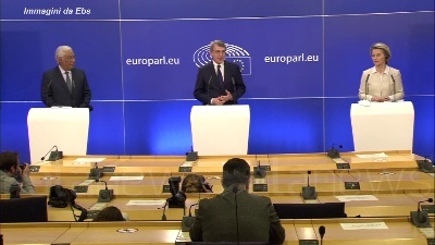 Scene from UE, Sassoli: "Su Recovery parola passa ai Parlamenti nazionali"