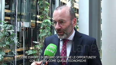 Scene from Ue-Cina, Weber (Ppe): "Sfruttare le opportunità di cooperazione ma con attenzione ai rischi"