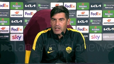 Scene from Roma-Shakhtar, Fonseca: "Qualificazione non è ancora chiusa"