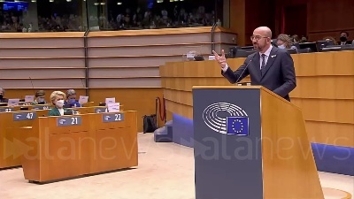 Scene from Ucraina, Michel: "Su adesione Ucraina l'Ue sia all'altezza momento"