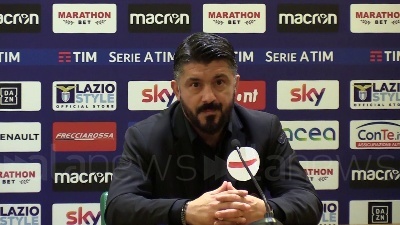 Scene from Lazio-Milan, Gattuso: "Salvini si lamenta? Pensi a politica"