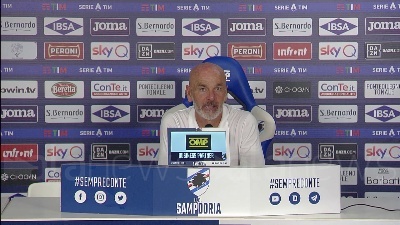 Scene from Sampdoria-Milan, Pioli: "Siamo una squadra di ottimo livello, non dobbiamo avere rimpianti"