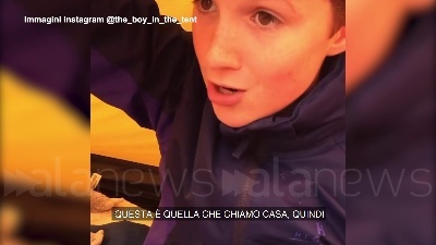 Scene from Undicenne inglese dorme in tenda da 500 notti per beneficenza: il videoracconto