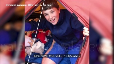 Scene from Undicenne inglese dorme in tenda da 500 notti per beneficenza: il videoracconto