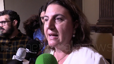 Scene from Ex Ilva, Catalfo: "Maggioranza compatta su tutela occupati e investimenti"