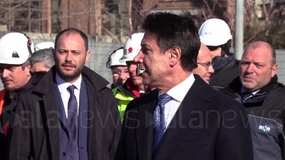 Scene from Ponte Morandi, Conte: "Ultimato entro fine anno, sarà simbolo sistema Italia"