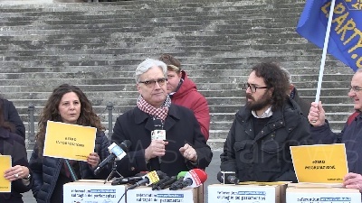 Scene from Taglio parlamentari, Turco: "Referendum silenziato raccolte 669 firme"