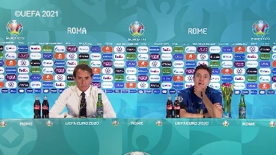 Scene from Europei, Mancini: "I ragazzi sono stati bravi. Adesso inizia un altro torneo"