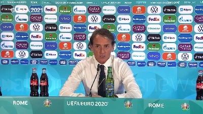 Scene from Europei, Mancini: "I ragazzi sono stati bravi. Adesso inizia un altro torneo"