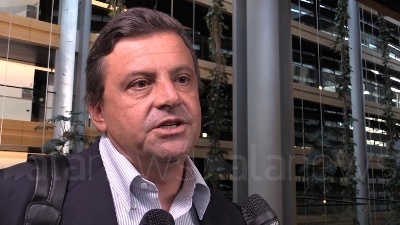 Scene from Calenda: "M5s e Lega litigano anche su nazionale calcio"