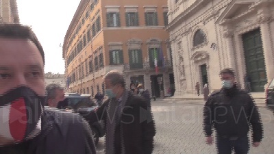 Scene from Governo, Salvini: "Priorità lavoro, con Draghi esecutivo del cambiamento"