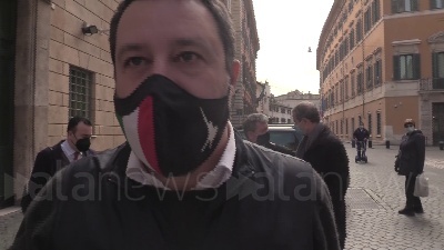 Scene from Governo, Salvini: "Priorità lavoro, con Draghi esecutivo del cambiamento"