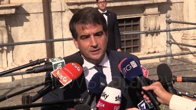 Scene from Governo, Fitto: "Oggi non è la giornata per parlare di dossier, serve serietà"