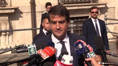 Scene from Governo, Fitto: "Oggi non è la giornata per parlare di dossier, serve serietà"