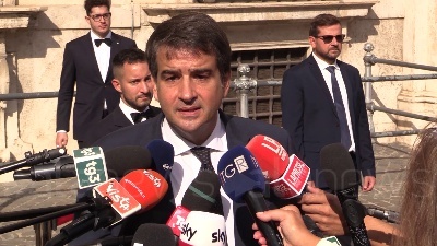 Scene from Governo, Fitto: "Oggi non è la giornata per parlare di dossier, serve serietà"