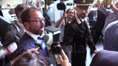 Scene from Borrelli, Bonafede: "Contributo fondamentale per giustizia"