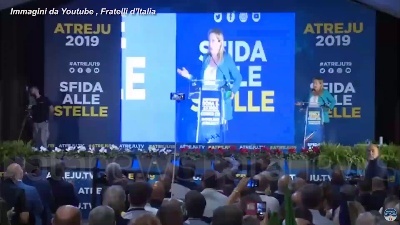 Scene from Ue, Meloni: "Sassoli nemico degli italiani"