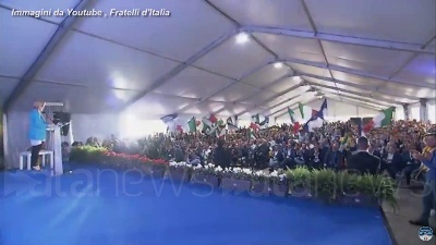 Scene from Ue, Meloni: "Sassoli nemico degli italiani"