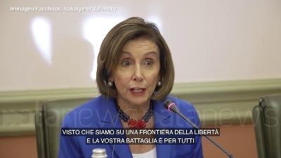 Scene from Ucraina, Pelosi a Kiev: "La vostra battaglia è per tutti, qui per dirvi grazie"