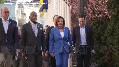 Scene from Ucraina, Pelosi a Kiev: "La vostra battaglia è per tutti, qui per dirvi grazie"