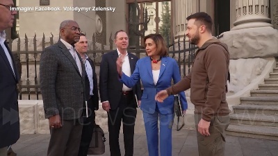 Scene from Ucraina, Pelosi a Kiev: "La vostra battaglia è per tutti, qui per dirvi grazie"