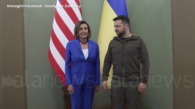 Scene from Ucraina, Pelosi a Kiev: "La vostra battaglia è per tutti, qui per dirvi grazie"