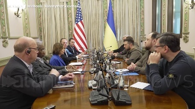 Scene from Ucraina, Pelosi a Kiev: "La vostra battaglia è per tutti, qui per dirvi grazie"