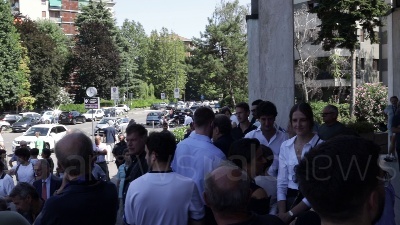 Scene from Funerali Luis Suarez: centinaia i presenti a Milano
