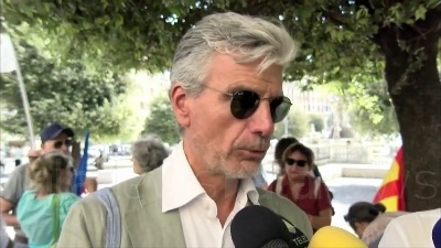 Scene from Acqua pubblica, corteo a Napoli: "Fico e Manfredi ascoltateci"