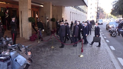 Scene from Draghi e Mattarella all'inaugurazione dell'anno giudiziario della Corte dei Conti