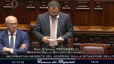 Scene from Ilva, Patuanelli: "Recesso ultimo tassello di una serie di eventi"