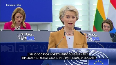 Scene from Transizione verde, Von der Leyen: "Entro 2030 il 40% delle tecnologie green dall'Ue"