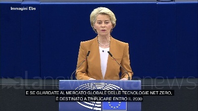 Scene from Transizione verde, Von der Leyen: "Entro 2030 il 40% delle tecnologie green dall'Ue"