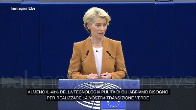 Scene from Transizione verde, Von der Leyen: "Entro 2030 il 40% delle tecnologie green dall'Ue"