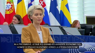 Scene from Transizione verde, Von der Leyen: "Entro 2030 il 40% delle tecnologie green dall'Ue"