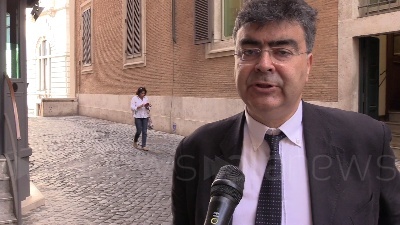 Scene from Russia-Lega, le 8 domande del Pd a Salvini. Fiano: "Su Savoini ha mentito"