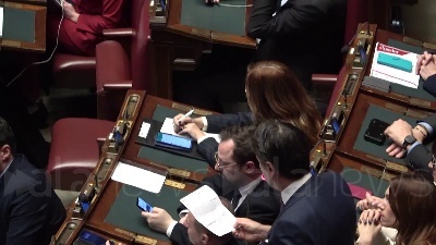 Scene from Ucraina, Conte a Meloni in aula: "Lei sta portando l'Italia in guerra"