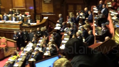 Scene from Gregoretti, il discorso di Salvini tra standing ovation e bagarre