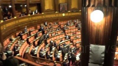 Scene from Gregoretti, il discorso di Salvini tra standing ovation e bagarre