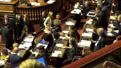 Scene from Gregoretti, il discorso di Salvini tra standing ovation e bagarre