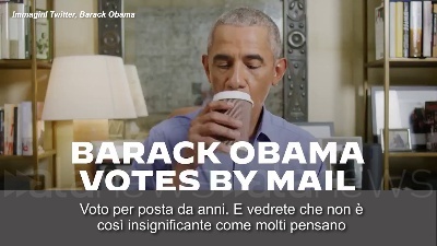 Scene from Usa 2020, il voto di Obama via posta: "Ho scelto Biden e Kamala Harris"
