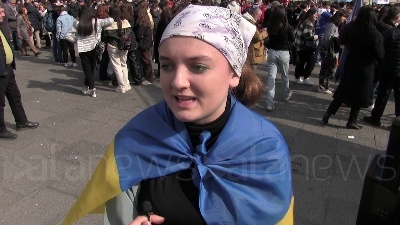 Scene from Ucraina, Napoli in piazza per chiedere pace ad un anno dall'inizio della guerra