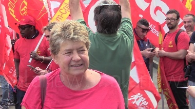 Scene from Sciopero metalmeccanici, a Milano Bentivogli e Landini