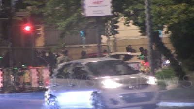 Scene from La fuga dei militanti di estrema destra inseguiti dalla polizia