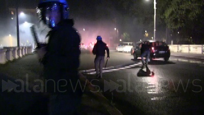 Scene from La fuga dei militanti di estrema destra inseguiti dalla polizia