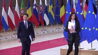 Scene from Bilancio Ue, Conte: "Italia vuole essere ambiziosa"