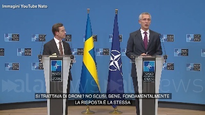 Scene from Stoltenberg: "Monitoriamo l'Iran, non fornisca armi a Mosca"