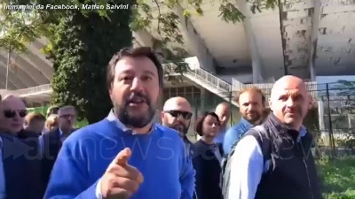 Scene from Stadio Flaminio abbandonato, Salvini: "Virginia, vieni a far due passi qui"