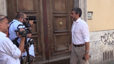 Scene from Vertice nella capitale con Casaleggio e Di Maio su accordo Pd