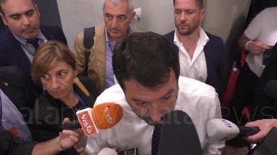 Scene from Salvini: "Vogliamo un referendum per avere un maggioritario completo"